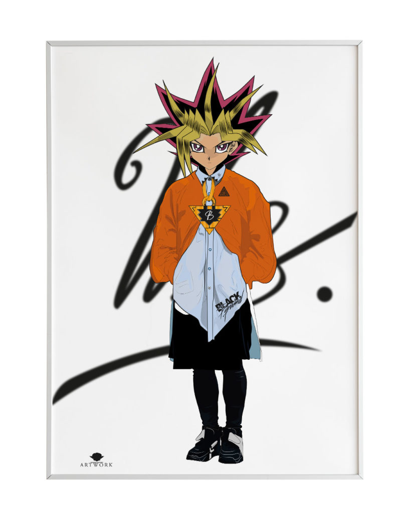 Print affiche fashion yu gi ho from the anime drawing by noname-spirit